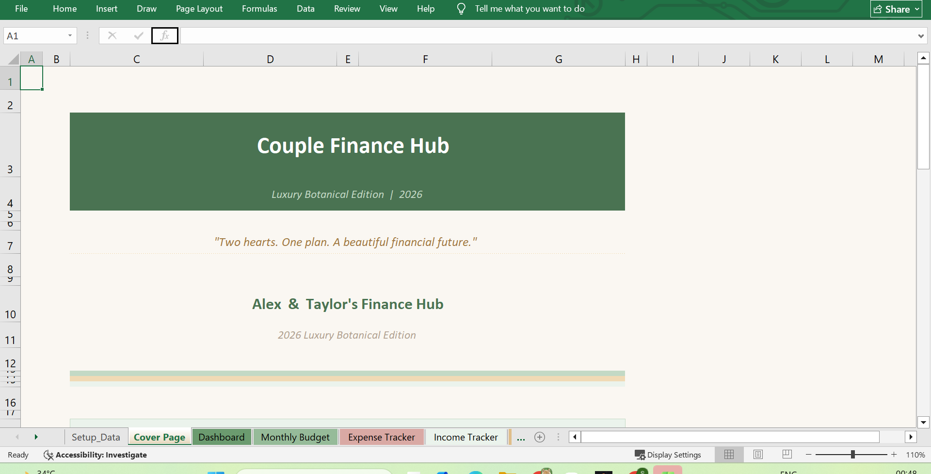 01 couple finance hub Cover Page