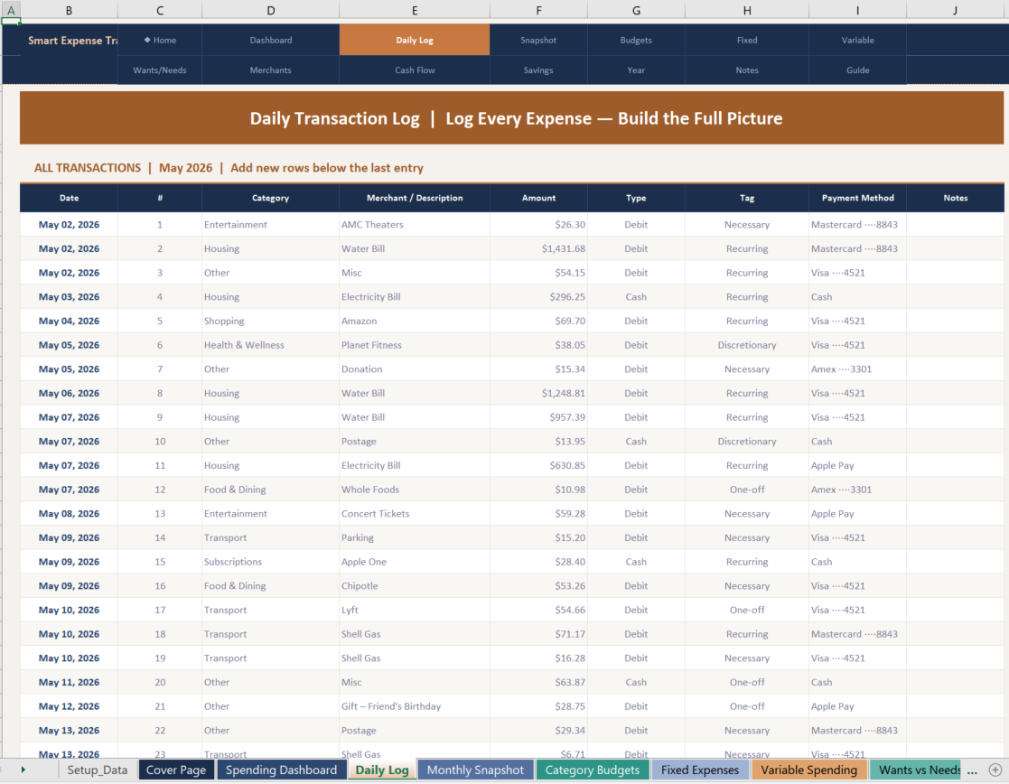 03 expense tracker Screenshot