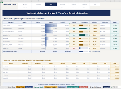 03 savings goal tracker Screenshot