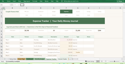 04 couple finance hub Expense Tracker