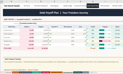 06 net worth dashboard Screenshot
