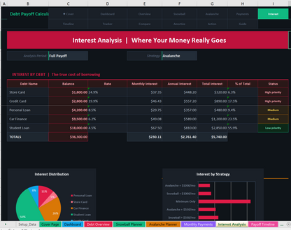 07 debt payoff calculator Screenshot
