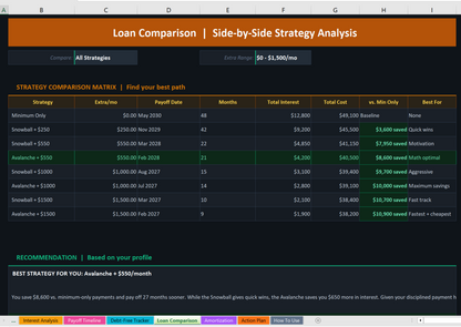 09 debt payoff calculator Screenshot
