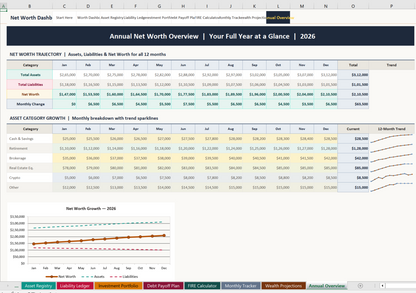10 net worth dashboard Screenshot