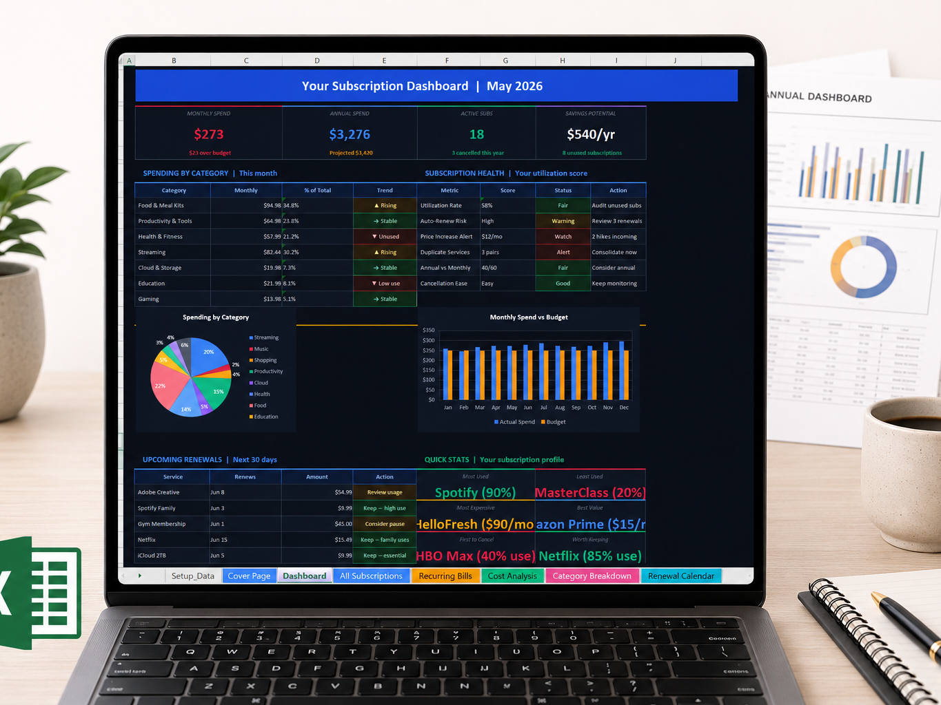 Subscription Tracker: Recurring Bills Manager