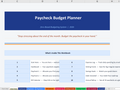 Paycheck Budget Planner: Bi-Weekly Finance Tracker