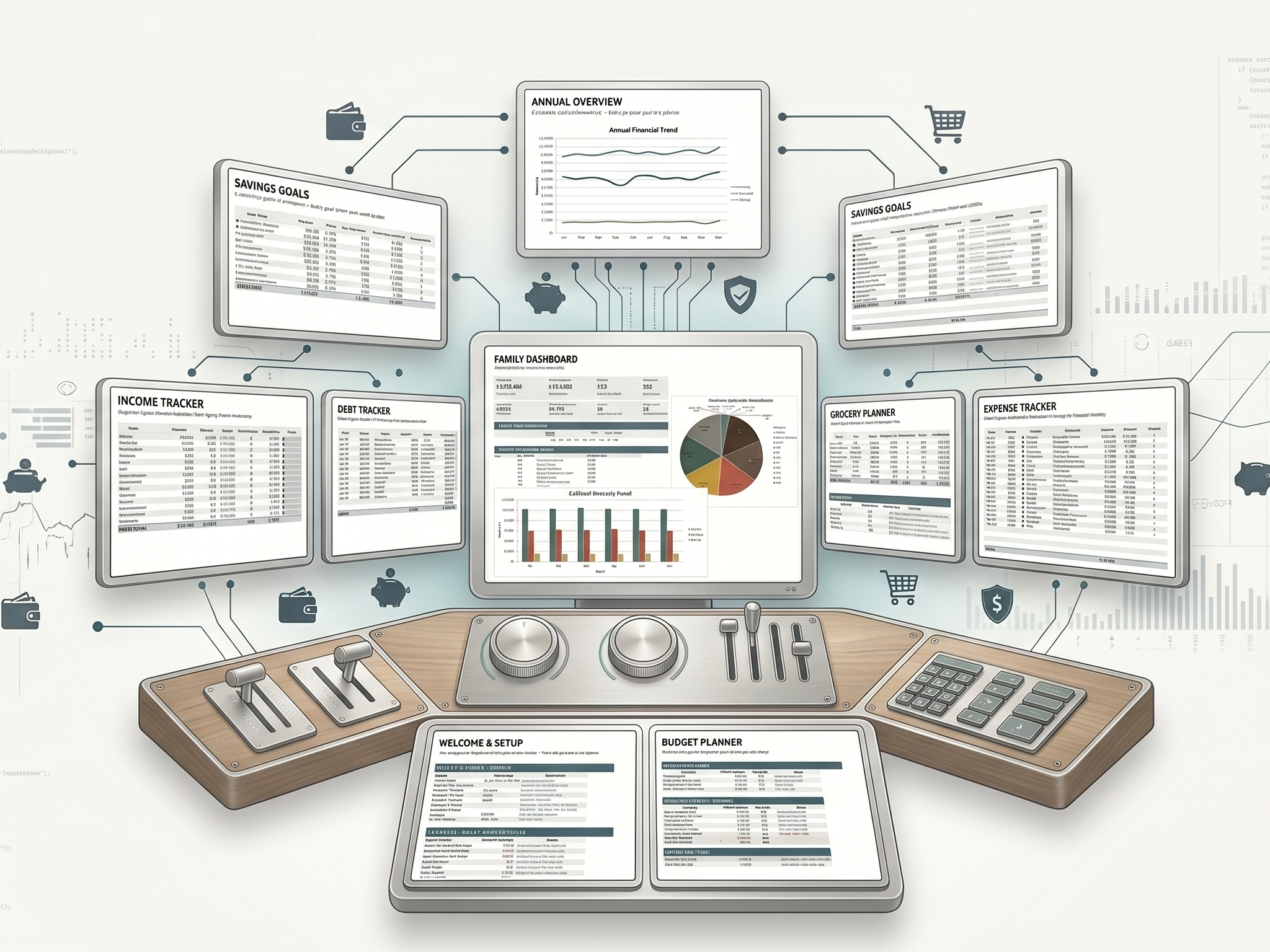 Family Budget System | Household Finance Tracker | Excel & Google Sheets