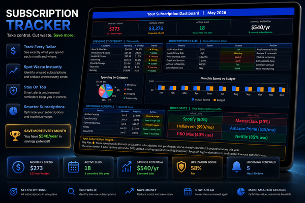 Subscription Tracker: Recurring Bills Manager