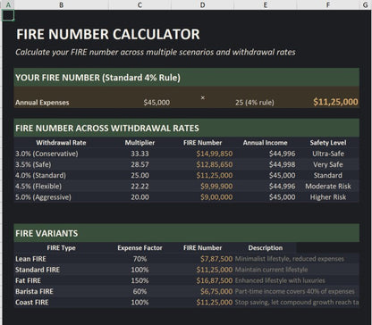 Fire Net Worth Tracker