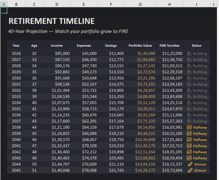 Fire Progress Milestones