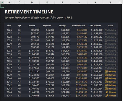 Fire Progress Milestones
