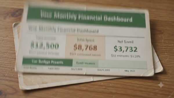 Monthly Budget Dashboard: All-In-One Finance Planner