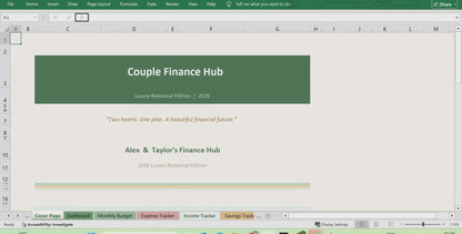 Couple Finance Hub: Premium Google Sheets Financial Tracker