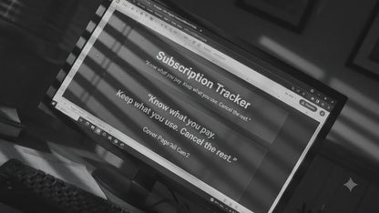 Subscription Tracker: Recurring Bills Manager