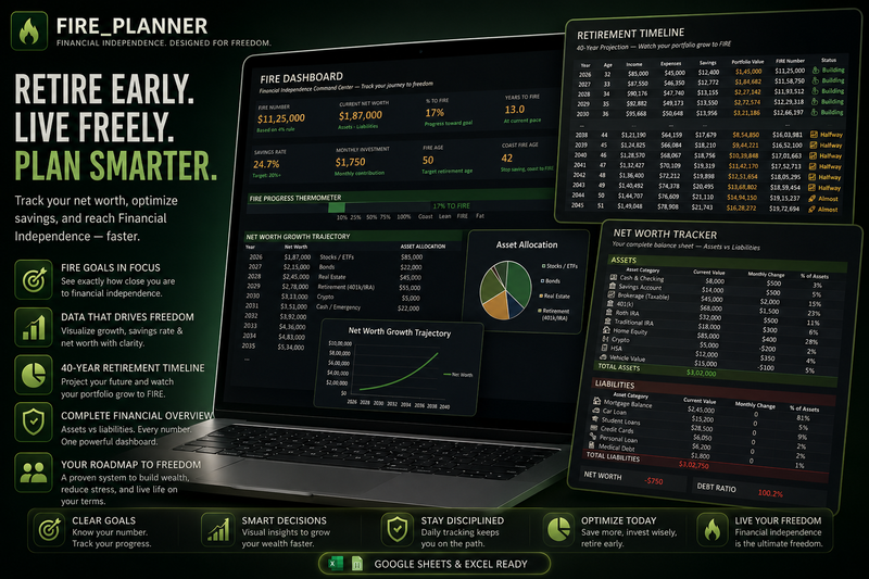 FIRE Planner preview